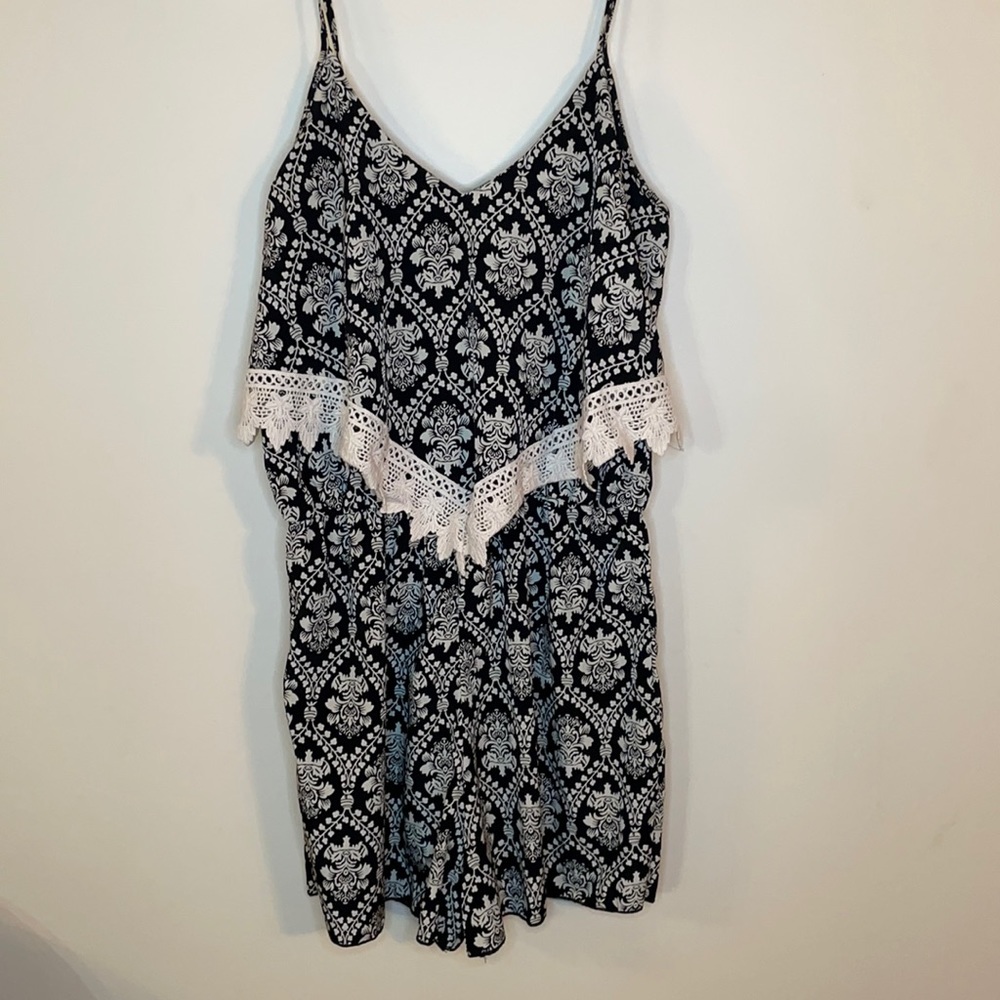 Black and White Romper